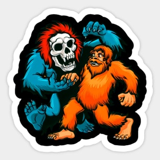 Sasquatch and Monster Pal Sticker